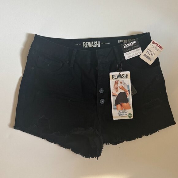Rewash “The Wedge” Super High Rise Shorts |  NWT - Picture 1 of 6